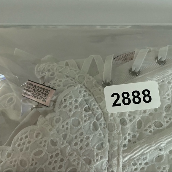 New! Victoria's Secret Lace Mesh Eyelet Ruffle Babydoll Lingerie 22888 - Picture 13 of 13